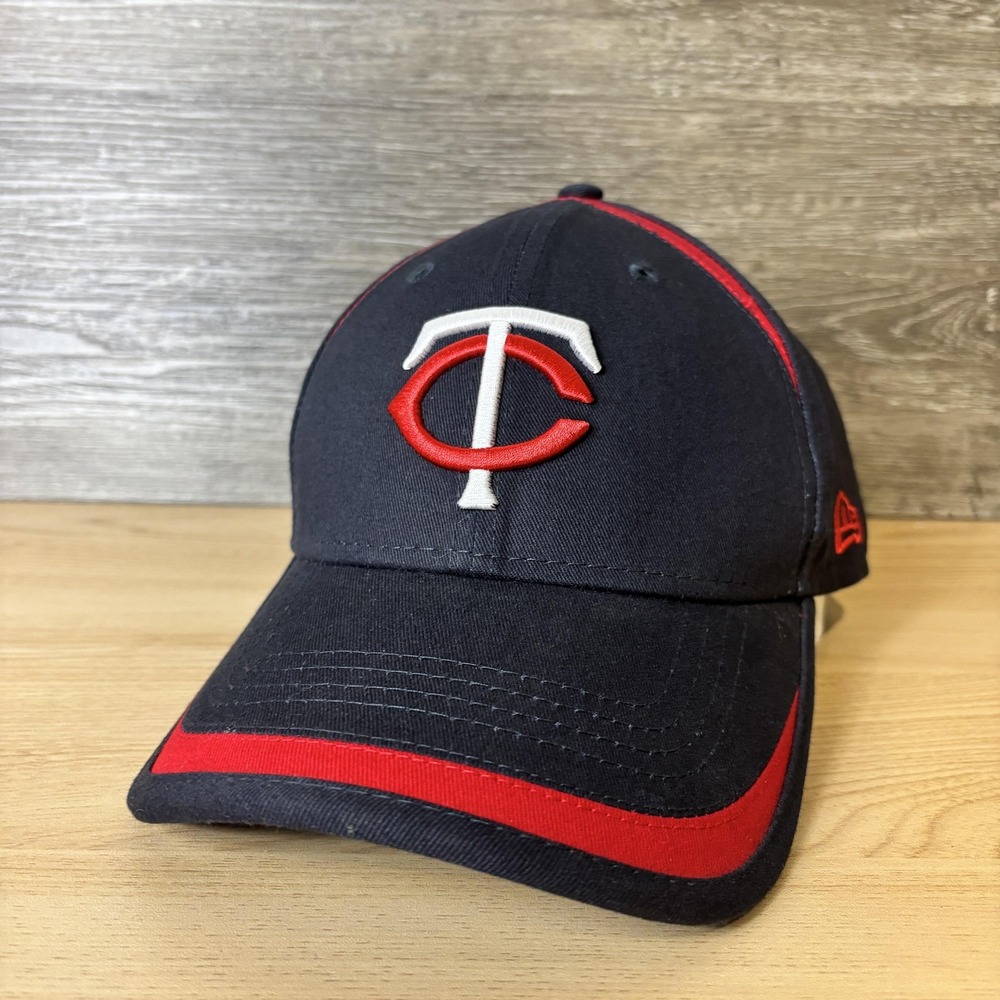 Minnesota Twins Hat Cap Strap Back MLB Baseball Mens Navy Red New Era 9FORTY